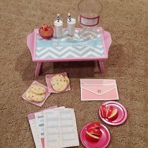 American girl doll slumber party set